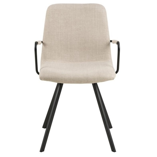 Krzesło z podłokietnikami Selina beżowe - ACTONA